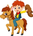 Ilustración del Cowboy riding a horse - ID:41721678 - Imagen libre de  regalías - Stocklib